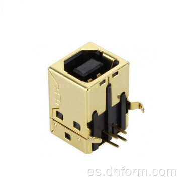 Conector USB A macho Piezas metálicas chapadas en oro